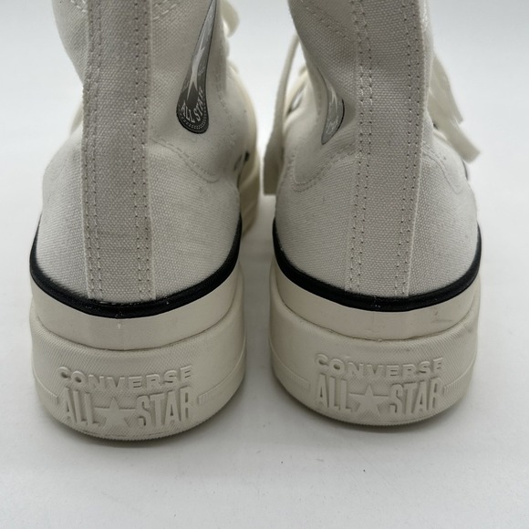 NEW Converse Chuck Taylor All Star HI Platform Sneakers White + A02832C SZ 11 - Picture 7 of 12